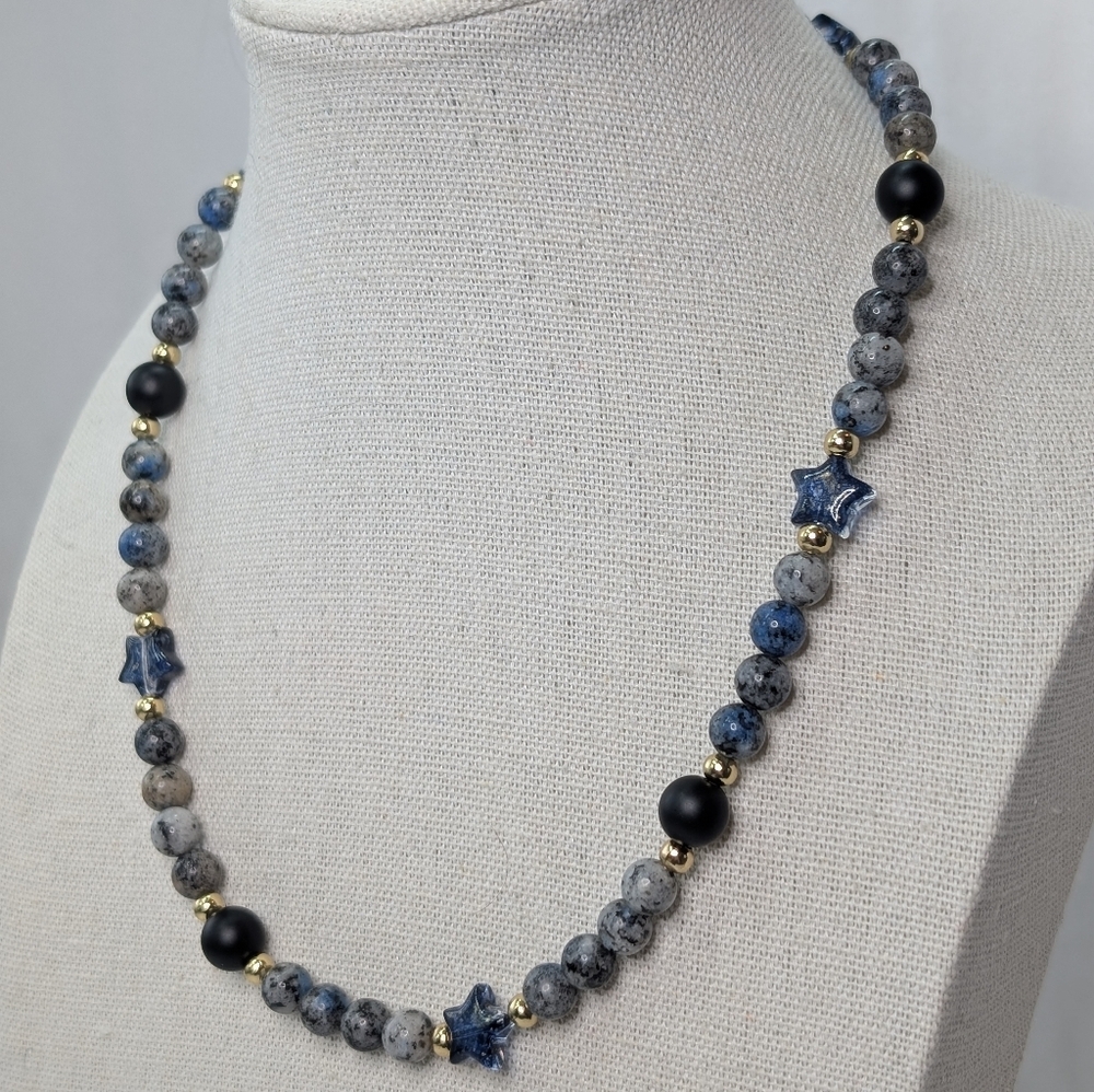 Custom Celestial Gemstone Convertible Choker/Wrap… - image 4